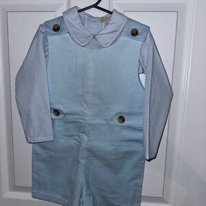 The Beaufort Bonnet Company Blue Kids Overalls